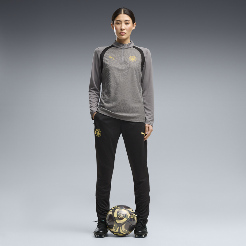 MCFC TR WMNS TRAINING POCKET PANTS - PUMA Black-Cast Iron
