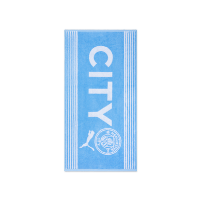 Serviette avec le petit blason du club de Manchester City