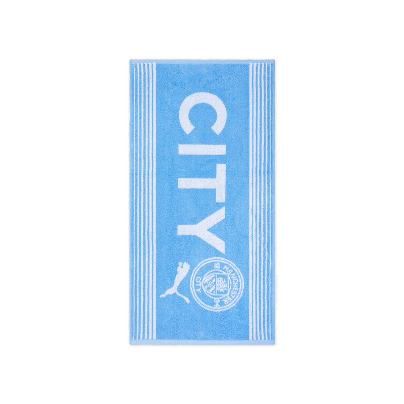 Man City Small Club Crest Towel  blue - Check out all Manchester City home textsile online - Official Manchester City FC store