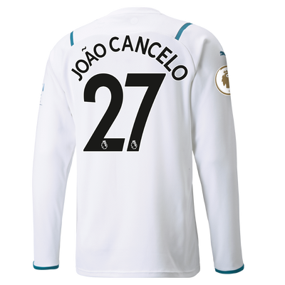 Manchester City Away Shirt Long Sleeve 21/22 with João Cancelo printing