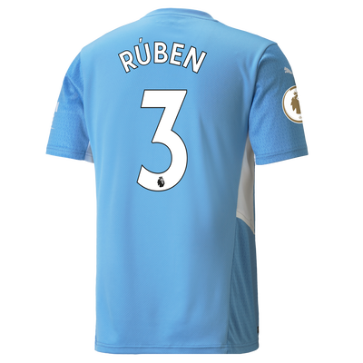 Manchester City Home Shirt 21/22 with Rúben Dias printing