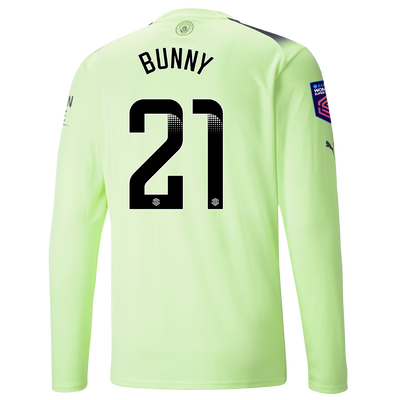 Manchester City Third Jersey 2022/23 long sleeve with BUNNY 21 printing