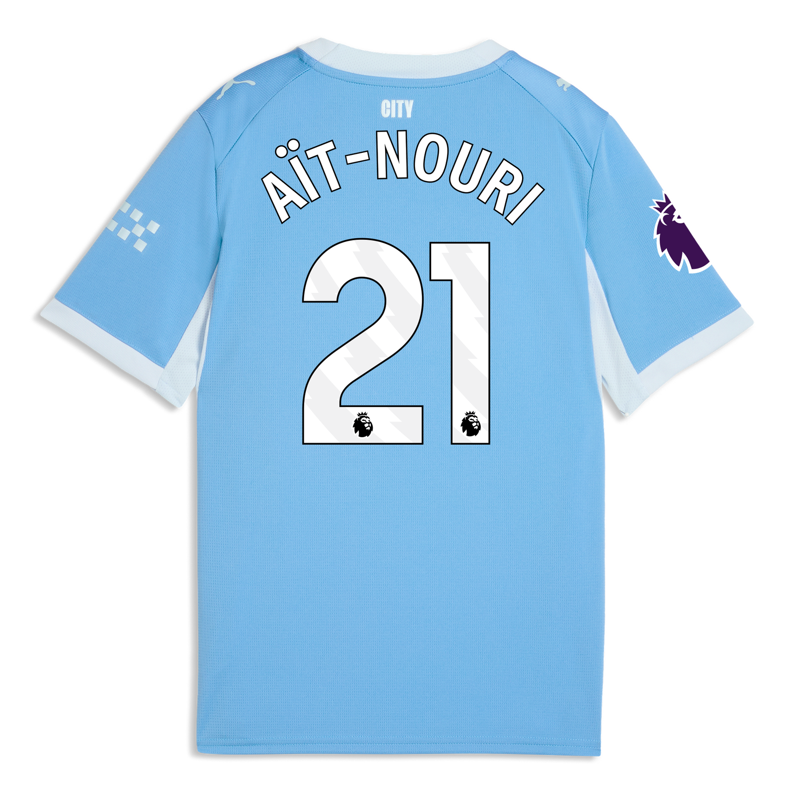 Manchester City レプリカ　AIT-NOURI 21 サイズM Kids' Manchester City Home Jersey 2026/27 With AÏT-NOURI 21