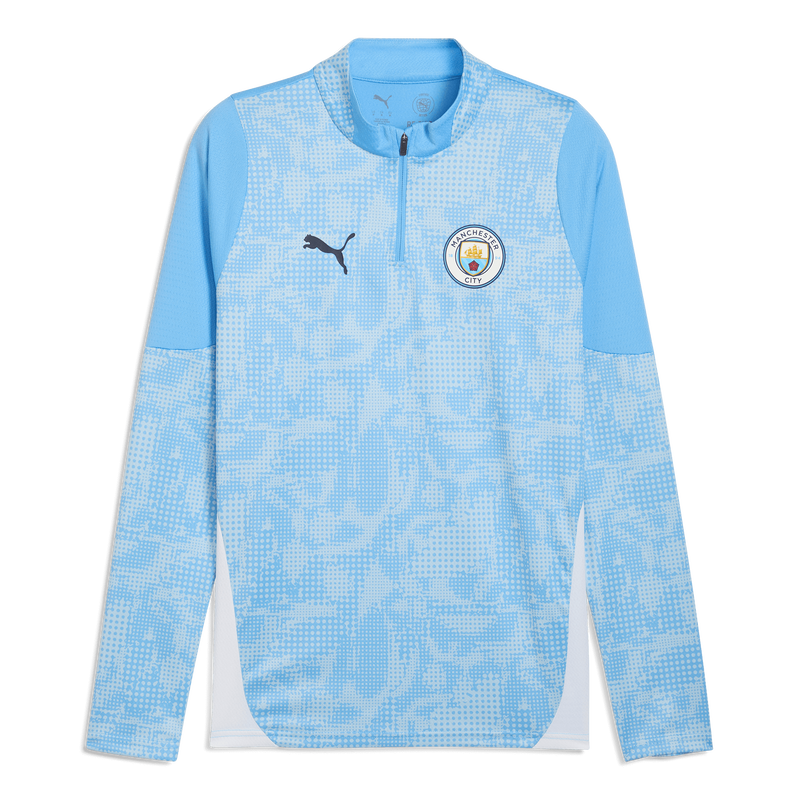 MCFC TR MENS TRAINING 1/4 ZIP TOP - team light blue