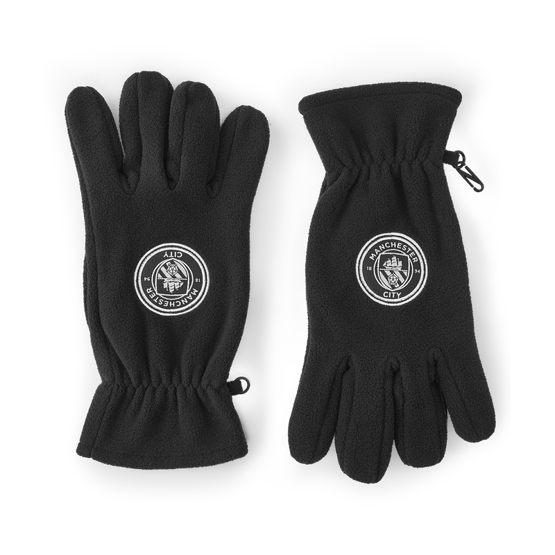 MCFC ADULTS FLEECE GLOVES - black