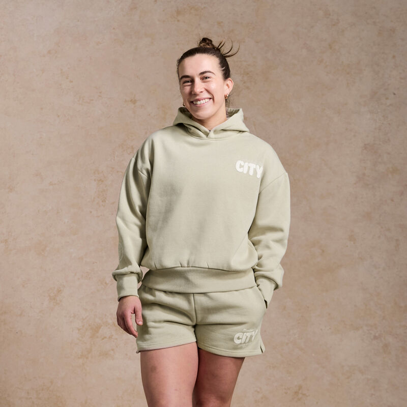 MCFC FW WOMENS BUBBLE TEXT SHORT - mocha