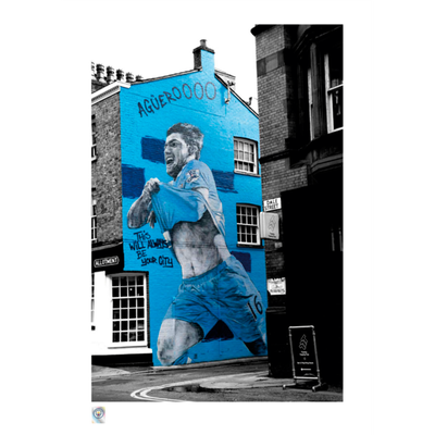 Sergio Agüero Mural A3 Print Limited Edition