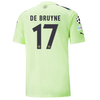 Manchester City Third Jersey 2022/23 with DE BRUYNE 17 printing