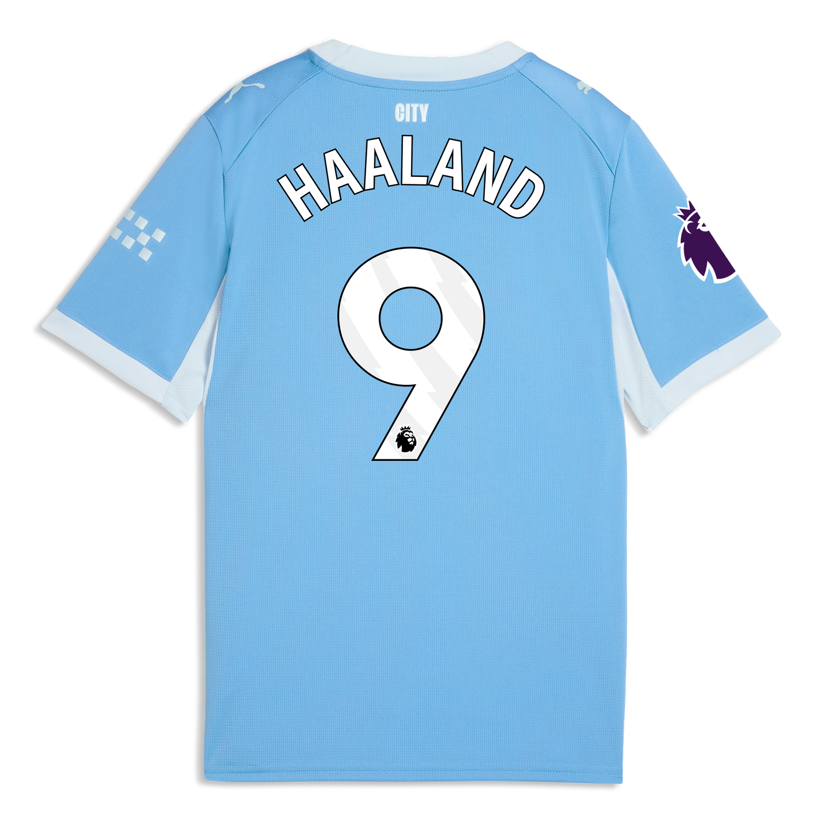 Kids' Manchester City Home Jersey 2026/27 With HAALAND 9 Printing
