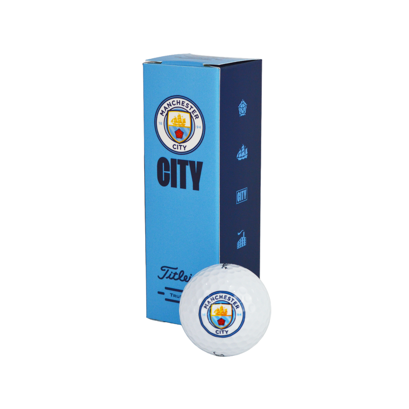 MCFC TITLEIST TF GOLFBALLS 3PK - white