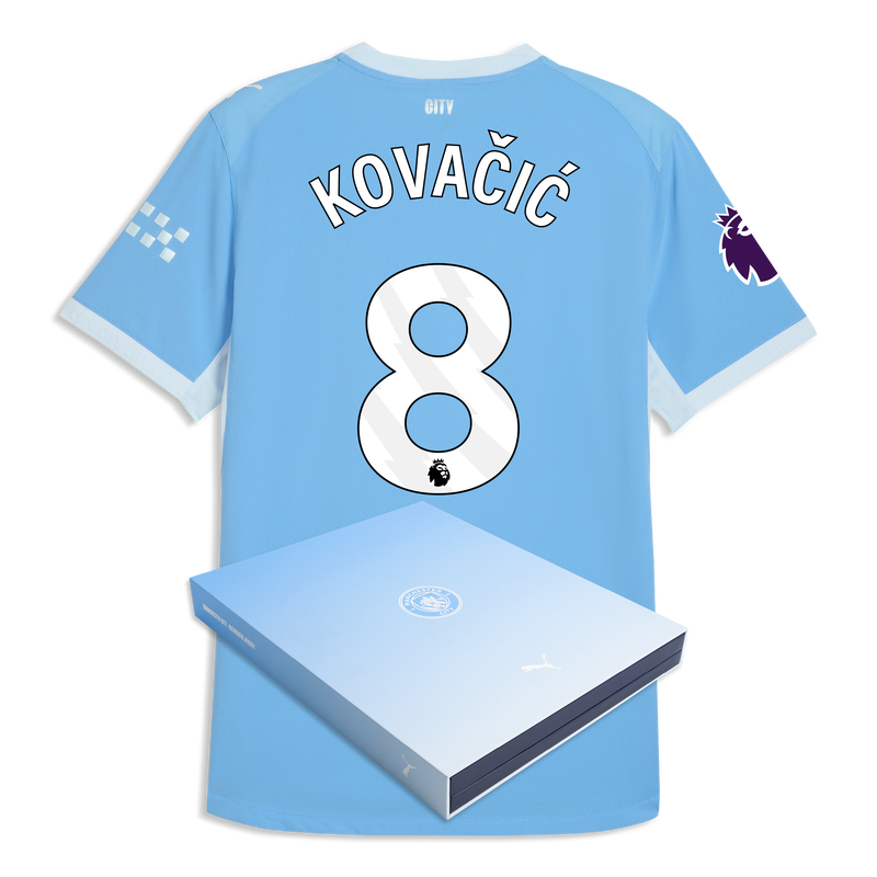 Man City Home Authentic Jersey 2026/27 With KOVAČIĆ 8 Printing in Gift Box  blue-icy blue - Check out all Manchester City t-shirts online