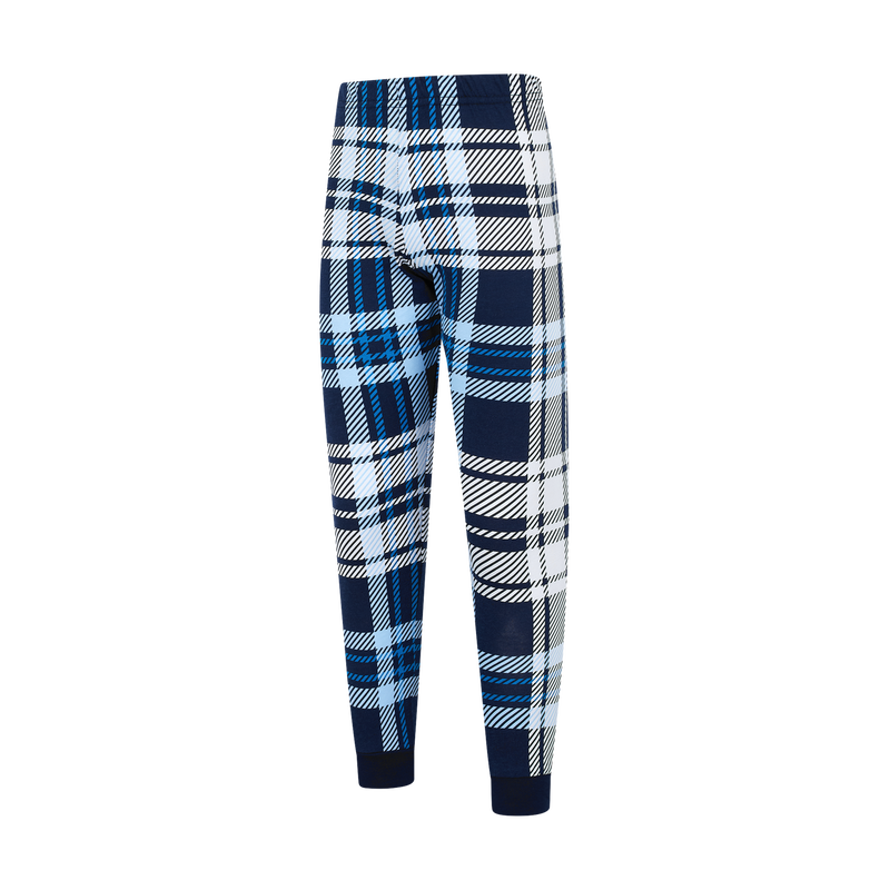 MCFC KIDS SS CHECK PJ - navy