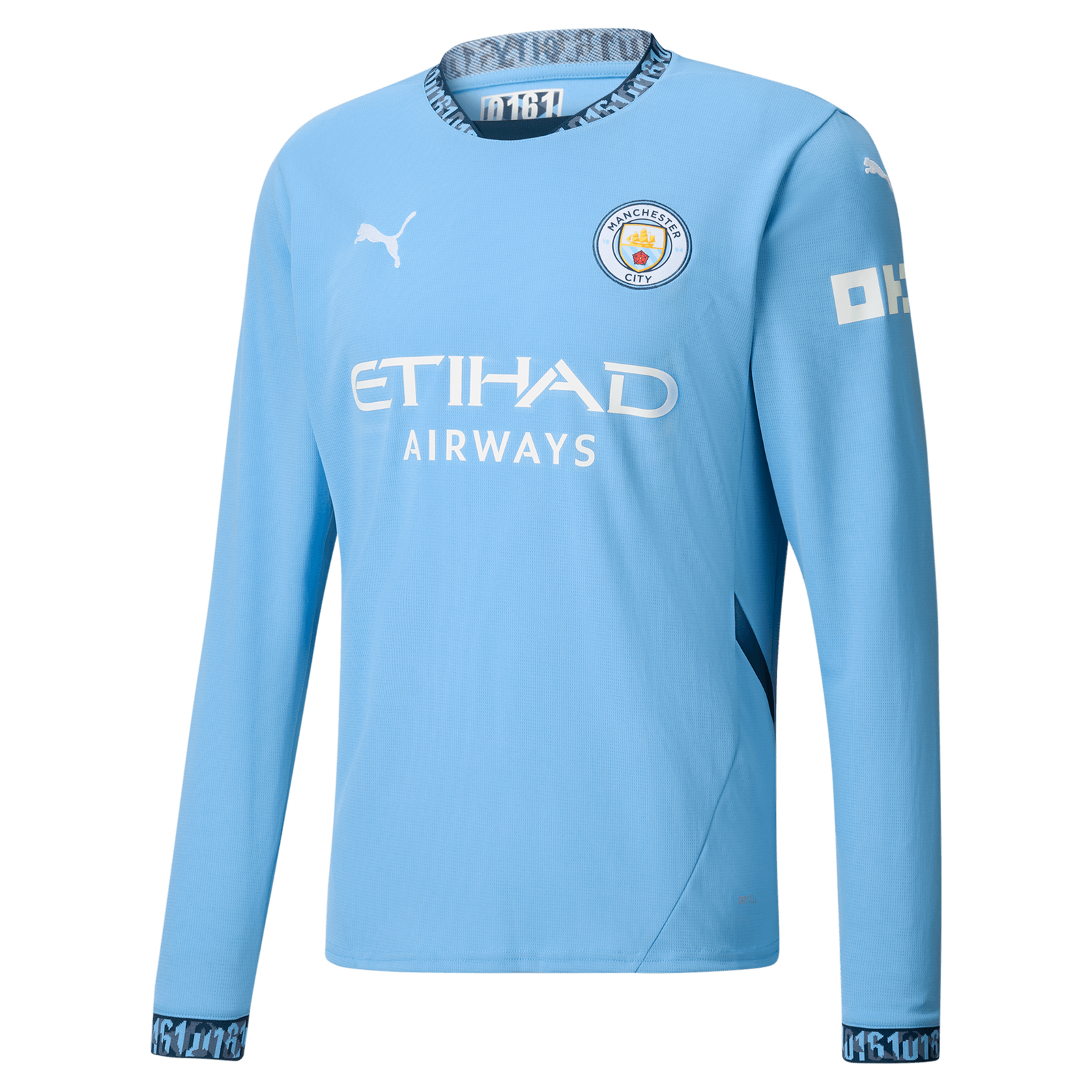 Manchester City Home Jersey 2024/25 Long Sleeve | Official Manchester City Home Jersey 2024/25 Long Sleeve | Official
