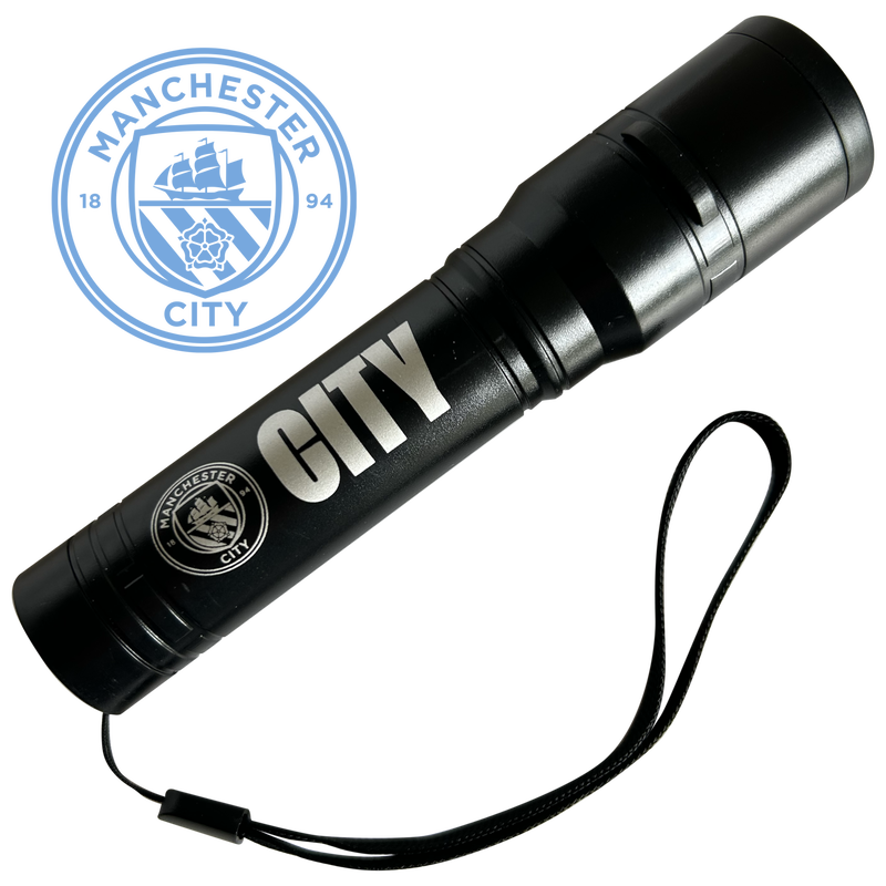 Man City Projection Torch black - Check out all Manchester City gifts online - Official Manchester City FC store