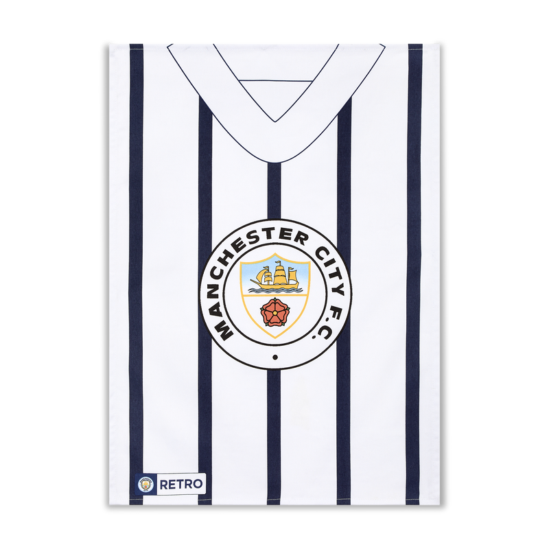 MCFC RETRO DAYS 2PK TEA TOWEL - white
