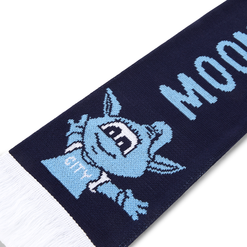 MCFC KIDS MASCOT SCARF - navy