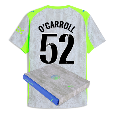 Manchester City Third Authentic Jersey 2025/26 With O'CARROLL 52 Printing in Gift Box