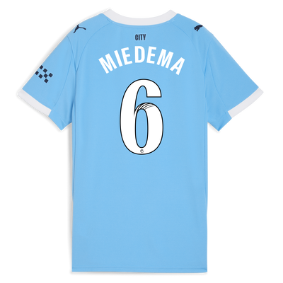 Women's Manchester City Home Jersey 2025/26 With MIEDEMA 6 Printing