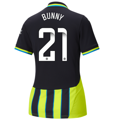 Women's Manchester City Away Jersey 2024/25 With BUNNY 21 Printing