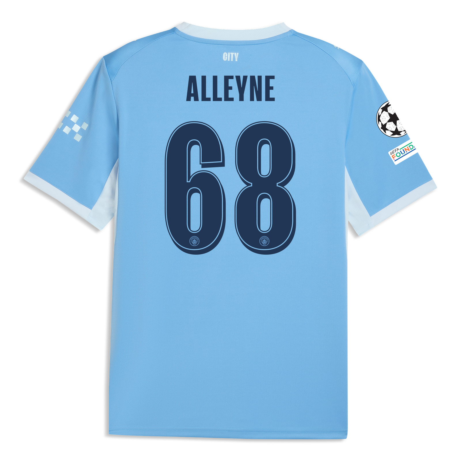 マンチェスター・シティ ホームユニフォーム 2026/27 ALLEYNE 68