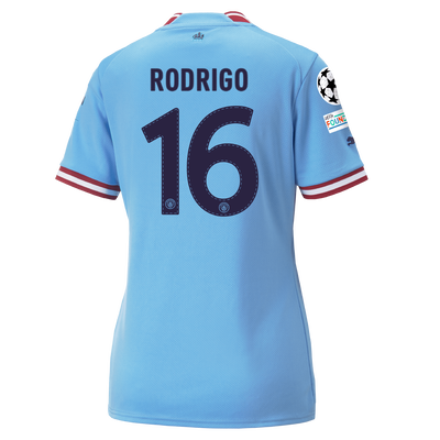 Women's Manchester City Home Jersey 22/23 with RODRIGO 16 printing