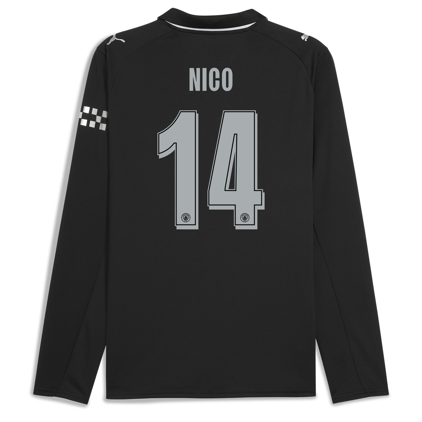 マンチェスター・シティ 2025/26 アウェイ 長袖 NICO 14プリント