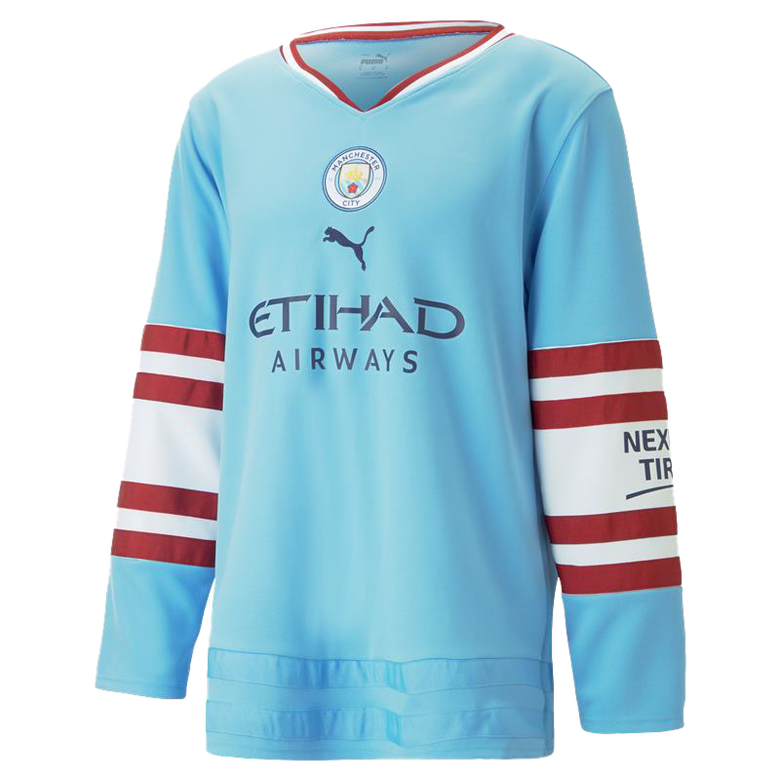 Manchester City Puma 2023 24 Home Replica Custom Long Sleeve Jersey Sky manchester-city-puma-2023-24-home-replica-custom-long-sleeve-jersey-sky