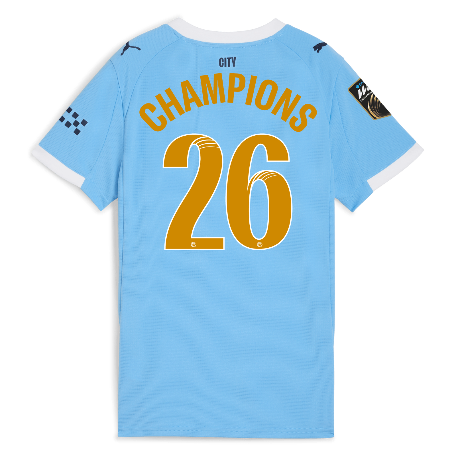 Women's Manchester City Home Jersey 2025/26 With CHAMPIONS 26