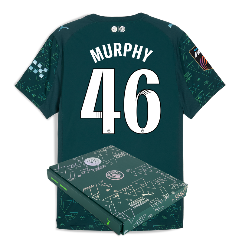 Man City EA SPORTS FC Authentic Jersey 2025/26 With MURPHY 46 Printing in Gift Box green - Check out all Manchester City t-shirts online