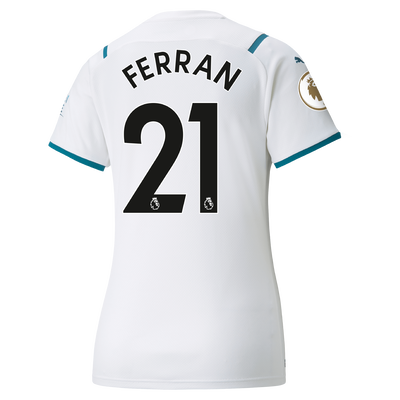 Womens Manchester City Away Shirt 21/22 with Ferran Torres printing