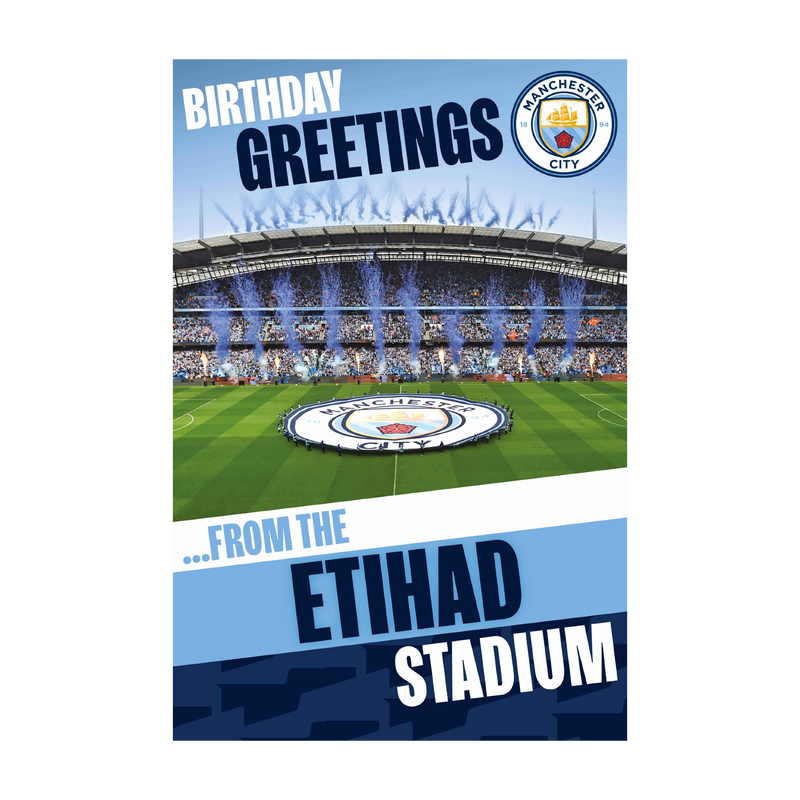 Man City Pop Up Stadium Card blue   - Official Manchester City FC store