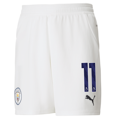 Kids' Manchester City Football Shorts 2024/25 with #11