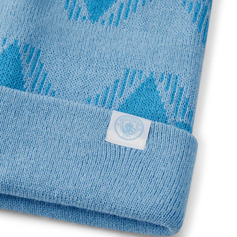 MCFC FW MENS RETRO BEANIE - light blue