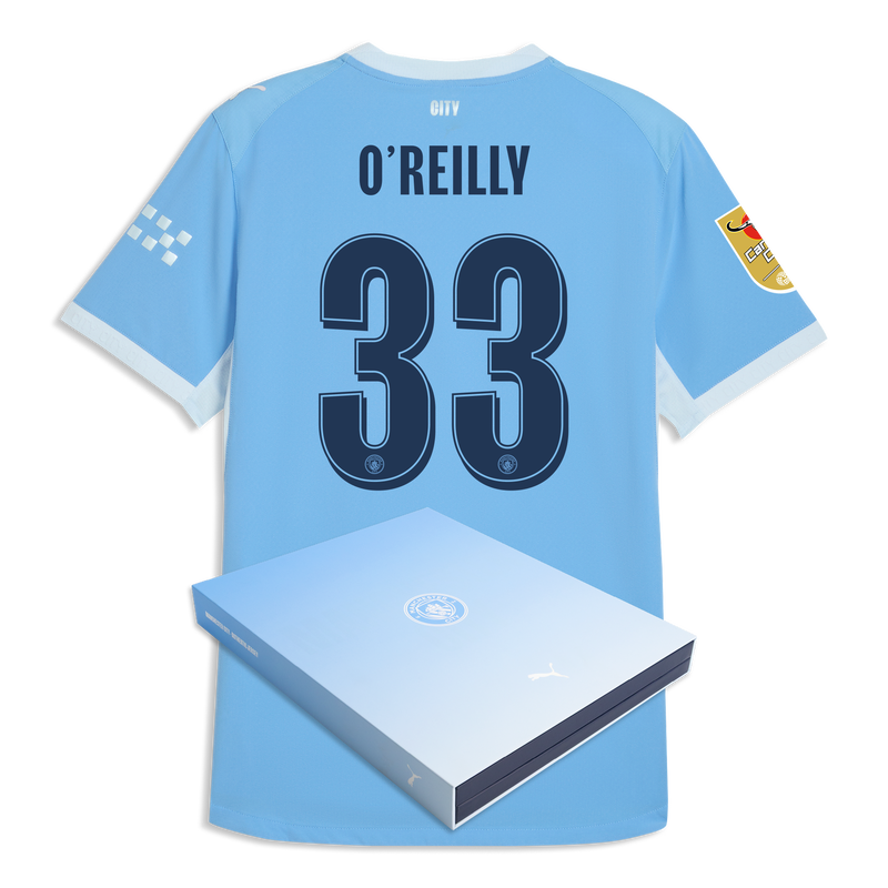 Puma Manchester City 25/26ユニ　O'Reilly 33 Manchester City Home Authentic Jersey 2026/27 With O'REILLY 33