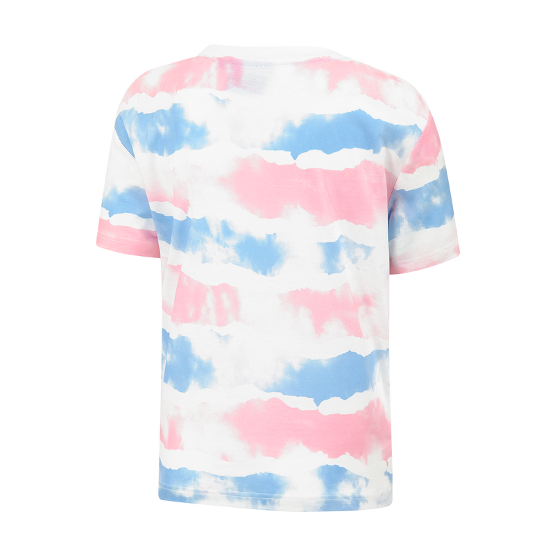 MCFC GIRLS TIEDYE TSHIRT - white