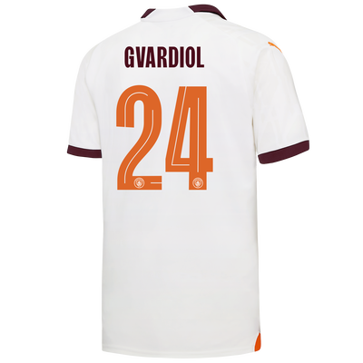 Manchester City Away Jersey 2023/24 with GVARDIOL 24 printing