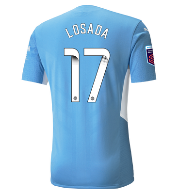 Manchester City Authentic Home Shirt 21/22 with Vicky Losada printing
