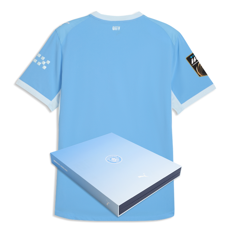 Man City Home Authentic Jersey 2026/27 With Custom printing in Gift Box  blue-icy blue - Size M from polyester for males