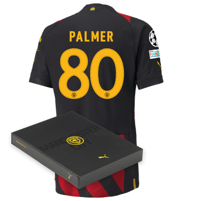 Manchester City Authentic Away Jersey 2022/23 with PALMER 80 printing in Gift Box