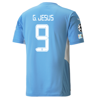 Manchester City Home Shirt 21/22 with Gabriel Jesus printing