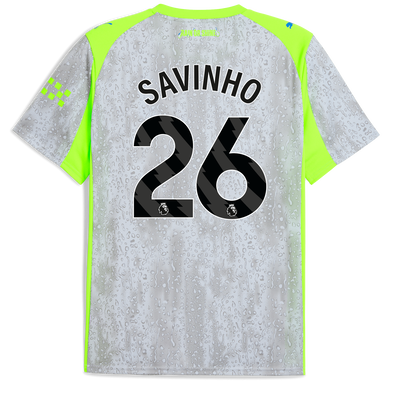 Maillot Third Manchester City 2025/26 à avec impression de SAVINHO 26 Printing