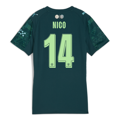 Maillot pour femme Manchester City EA SPORTS FC 2025/26 avec impression NICO 14