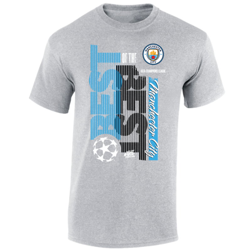 MCFC UCL MENS BOTB TEE - grey