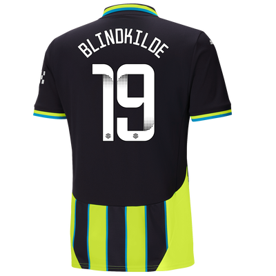 Manchester City Away Jersey 2024/25 With BLINDKILDE 19 Printing
