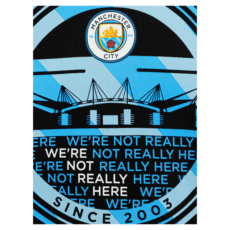 MCFC FW MENS ETIHAD SLOGAN TEE - black