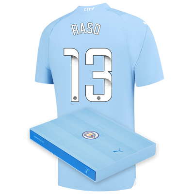 Manchester City Authentic Heimtrikot 2023/24 mit RASO 13 Aufdruck in Geschenkbox