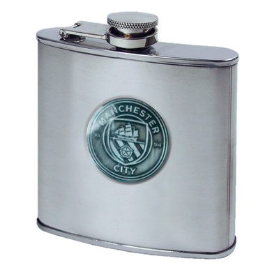Manchester City Crest Hip Flask