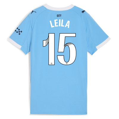 Women's Manchester City Home Jersey 2025/26 With LEILA 15 Printing