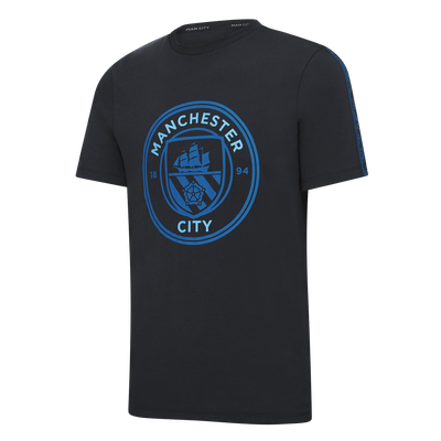 T-shirt avec écusson et bande du club Manchester City