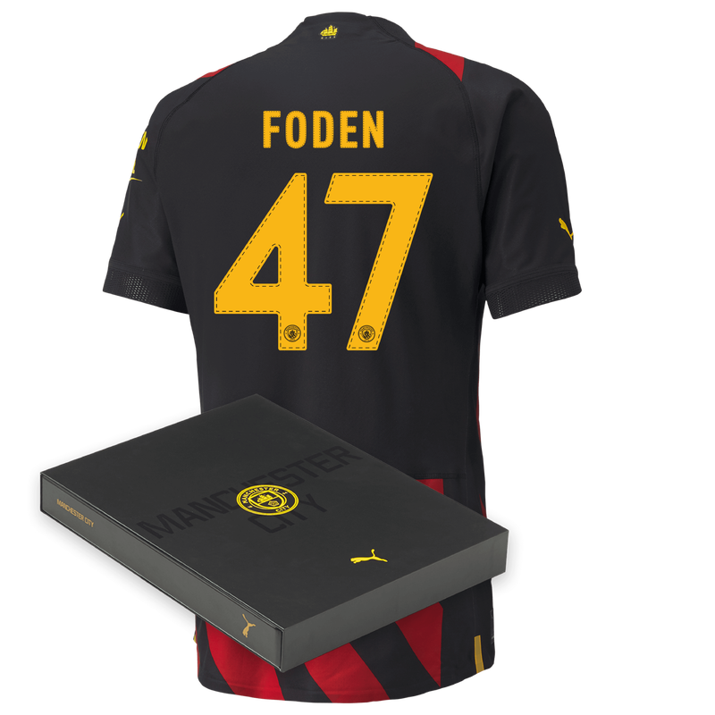 MENS AUTHENTIC AWAY SHIRT SS-FODEN-47-EPL-PLC - 